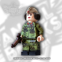 Minifigure #53 (WW2 Soviet soldier. Female Sniper)