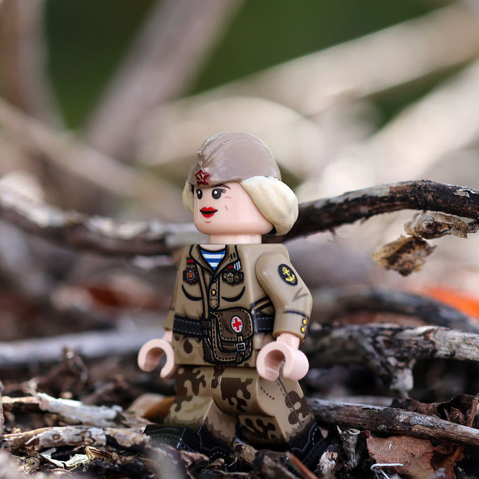 Minifigure #54 (WW2 Soviet soldier. Female Medic)