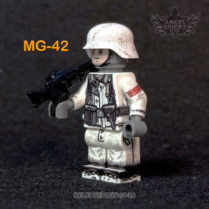 Minifigure #17 (WW2 German Machine Gunner)