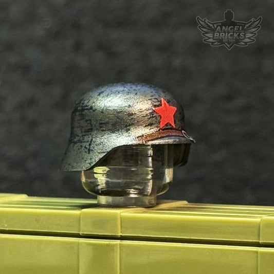 BrickArms® Stahlhelm (Gunmetal). Printed #29