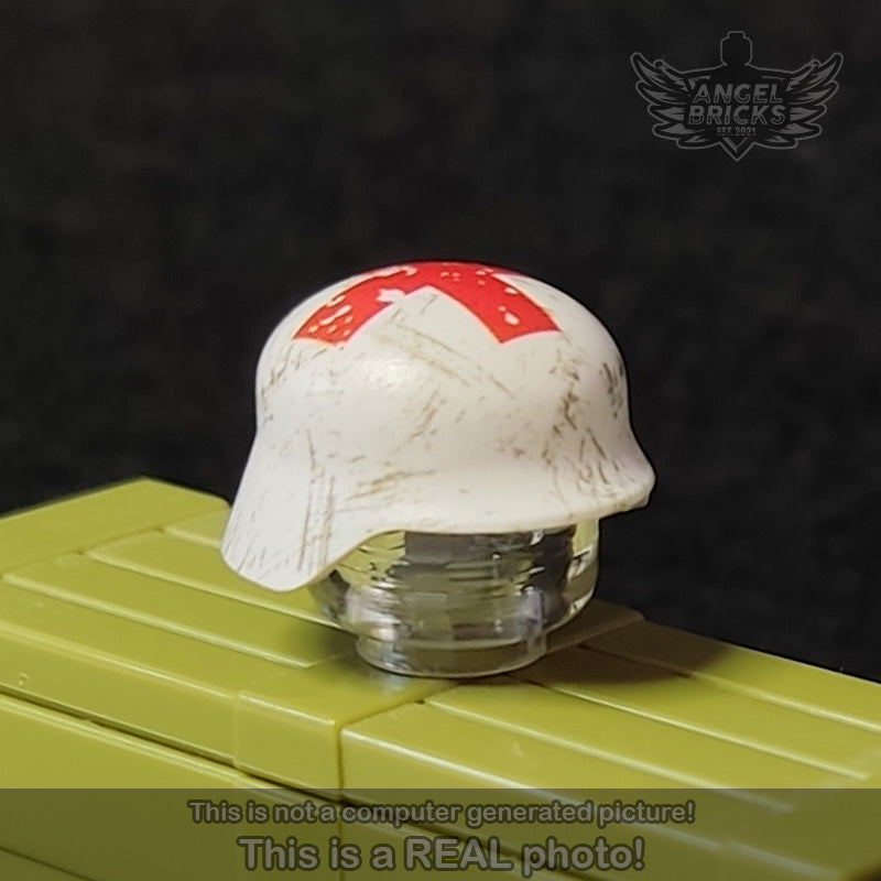 BrickArms® Stahlhelm (White). Printed #14