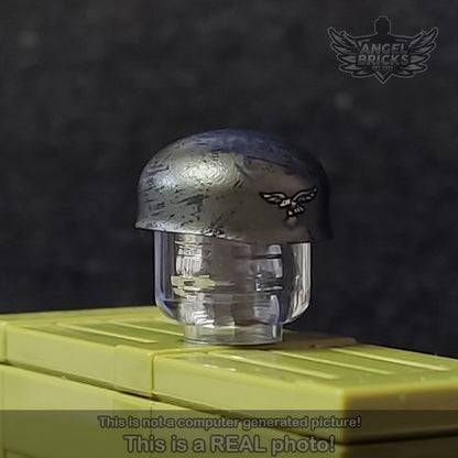 BrickArms® Stahlhelm (Gunmetal). Printed #22