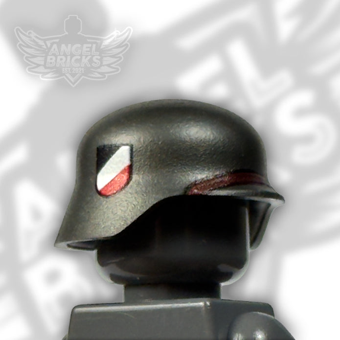 BrickArms® Stahlhelm (Gunmetal). Printed #31