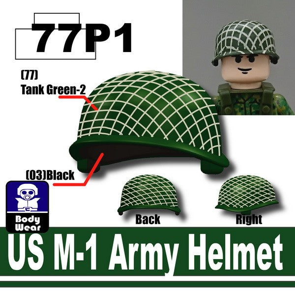 Minifig Cat - US M-1 Army Helmet-P1